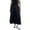 Black, variant on Riforla Womens Satin High Waist Hidden Elasticized Waistband Flared Casual A Line Midi Skirt Skirts for Women Black XL