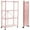 4-Tier(Pink), variant on Vipeve 4-Shelf Foldable Storage Shelves with Wheels, Folding Metal Rack Shelving Unit, Heavy Duty No Assembly Organizer Shelf for Garage, Kitchen, Basement, Pantry, Black