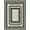 Blue Green Beige Brown, Pattern 1, variant on ODIKA Geometric Wool Checkered Bold Stripe Blocks Hooked Grid Interlocking Non-Slip Low Profile for Hallway, Study Room, Playroom