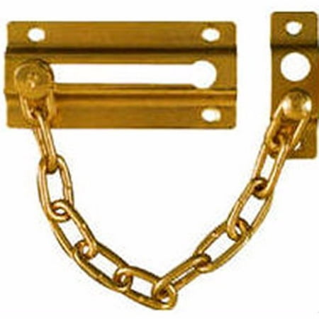National Door - National 20530294 Chain Door Lock - Brass