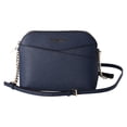 thumbnail image 2 of Michael Kors Jet Set Travel Medium Dome Crossbody Bag Navy Leather, 2 of 8