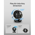 thumbnail image 4 of Dreo Fan for Bedroom, Desk Air Circulator Fan with Remote, 11 inch Table Fans for Whole Room, 60ft Powerful Airflow, 120° Vertical Manual +90° Oscillating Fan, 4 Speeds, 8H Timer, Quiet Fan, Home, 4 of 7