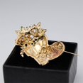 thumbnail image 2 of Jinsinto 1pc Xmas Crystal Rhinestone Christmas Boot Brooch Pin, 2 of 5