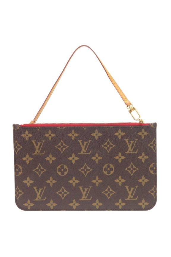 Pre-Owned Louis Vuitton Neverfull Pouch for MM/GM, Monogram Cerise, Handbag Pouch, LV 0019...