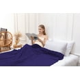 thumbnail image 4 of Mutlu Home Goods Weighted Blanket Cool And Comfortable Soft Thick for All Seasons - Navy Blue, 4 of 4