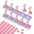thumbnail image 1 of Soporte de uñas acrílico para decoración de uñas, soporte magnético para práctica de puntas de uñas, 54 piezas de masilla adhesiva reutilizable para pintura DIY, kit de soporte para uñas (rosa Aurora), 1 of 5