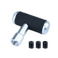 thumbnail image 3 of 4inch Metal Car Automatic Gear Shifter Knob Lever Universal Easily Install Replacement, 3 of 6