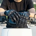 thumbnail image 4 of Gants de Moto pour Hommes Doigts Complets pour Escalade Randonnée Cyclisme Caoutchouc Extérieur Antidérapant, 4 of 8
