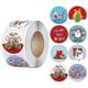 thumbnail image 1 of 2026 Christmas Festival Labels Stickers Pieces Round Shape Label Sticker Roll Holiday Bag Envelope Sticker Christmas Craft Decorations Party Supplies, 1 of 5