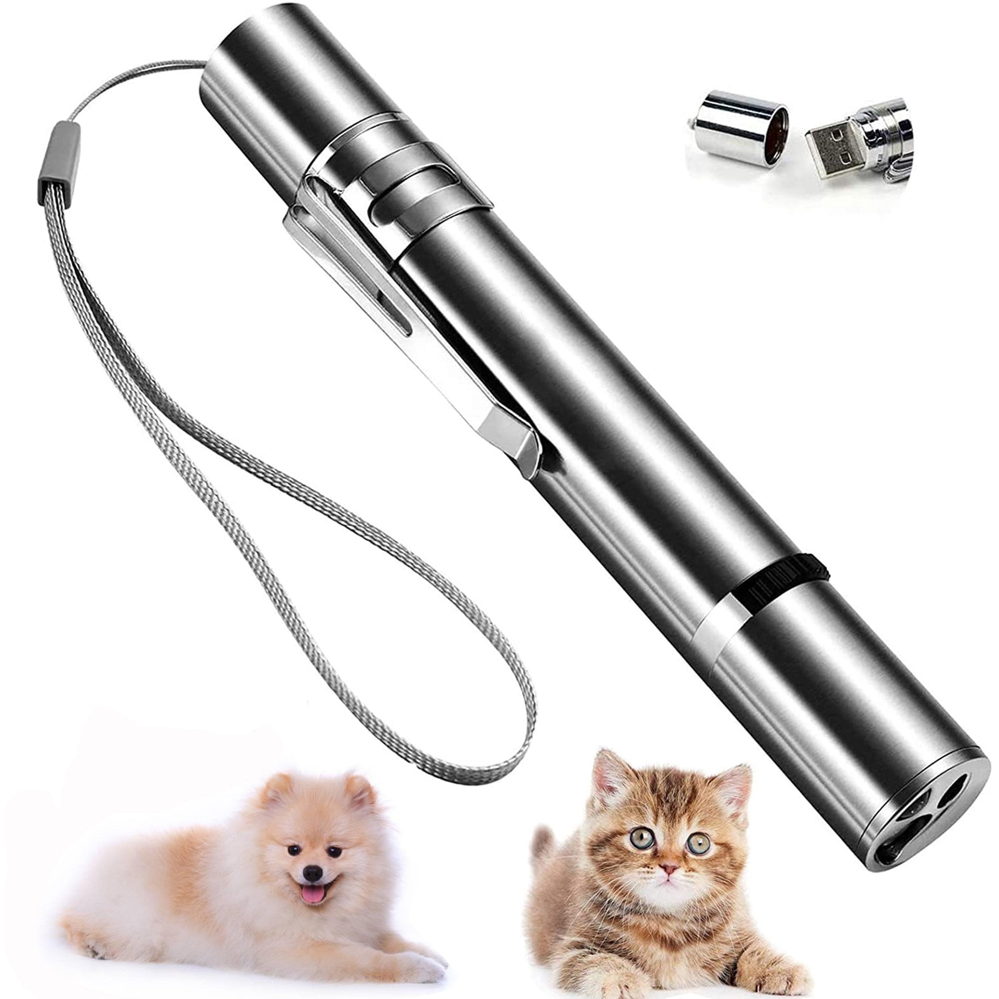 PetLovers Premium Rechargeable Red Laser Pointer & Lazer/Flashlight Cat Toy 