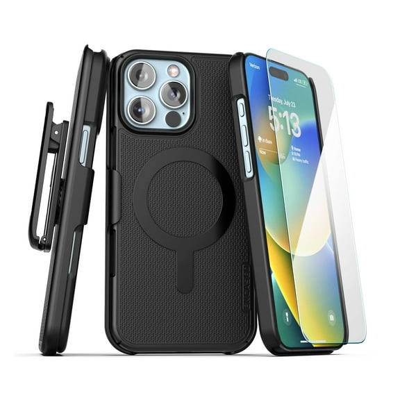 Encased Belt Clip Case for iPhone 16 Pro - Compatible with MagSafe, Ultra-Thin Phone Holster (Magnetic SlimLine Series)