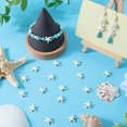 thumbnail image 4 of Beads SUNNYCLUE Starfish, turquesa sintética, blanca, 150 unidades, 4 of 5
