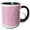 Black/White, variant on 3drose, Pink Glitter, 11oz Mug