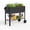 Black, variant on WORKPRO 37in Outdoor Galvanized Raised Garden Bed with Legs and Wheels -White