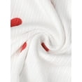 thumbnail image 5 of INSPIRE CHIC Women's Ribbed Babydoll Nightgown Sleeveless Sleep Dress with Ruffle Hem & Bow Detail M Heart, 5 of 6