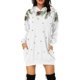 thumbnail image 3 of Vestido de suéter sexy para mujer, sudaderas con capucha para otoño e invierno, vestido con capucha harajuku, jersey con estampado navideño de Papá Noel, informal, 3 of 5
