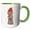 Green/White, variant on 3drose, Adorable Brown Cockapoo for Christmas Holiday Dog Lover Breed, 11oz Mug