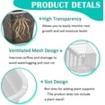 Pot Making Transparent Clear Square Nursery Pots, 30 Packs 4 Inch Clear Hydroponics Growing ...
