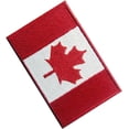 thumbnail image 4 of Parche bordado para planchar o coser con emblema nacional de la hoja de arce canadiense de la bandera de Canadá Rojo Verde, 4 of 4