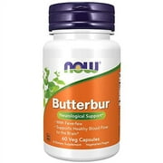 NOW Foods Supplements, Butterbur with Feverfew, Neurological Support, 60 Veg Capsules, Multi (4602)