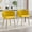 Yellow, variant on MOONMISS Velvet Upholstered Tufted Wood Frame Side Dining Chair with Golden Legs（set of 2）-Navy Blue