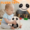thumbnail image 4 of Cute Spooky Skeleton Plush Toy, Horror Stuffed Animal for Halloween Party Decor & Event Props, Soft Huggable Plushie for Display & Gifts, Well-Made Durable Design, 4 of 5