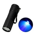 thumbnail image 1 of 9LED UV Flashlight Torch Light Lamp Aluminum Ultraviolet Blacklight Flashlight Detector, 1 of 9