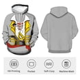 thumbnail image 3 of WHNBCW Men's Hoodie With an Image of Men's Pirate Costume, Funny Pirate Sweatshirt, 3 of 7