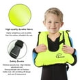 Rrtizan Children Portable Inflatable Jacket Snorkel Vest, Buoyancy Aid Swim Vest for Boys