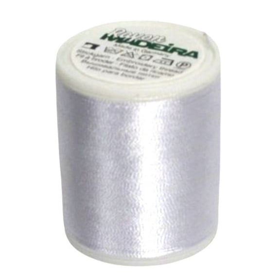 Madeira Rayon 40 Bright White Embroidery Thread 1100YD