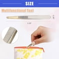 thumbnail image 4 of Vocoste Eyebrow Tweezers Stainless Steel Grooming Tool Tweezers for Nose Hair Silver Tone, 4 of 7