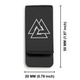 thumbnail image 2 of Stainless Steel Viking Valknut Classic Slim Money Clip Credit Card Holder, 2 of 2