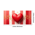 thumbnail image 1 of Valentine's Day Romantic Backdrop Banner with Roses and Hearts for Party Supplies Wedding Decorations Photography Background Props, 1 of 4