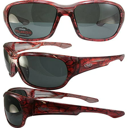 BlueWater Polarized Bahama Mama 2A Sunglasses Pink Frames Smoke Lenses
