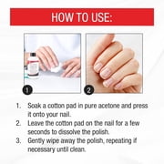 مزيل طلاء الأظافر الاحترافي SuperNail Pure Acetone، نباتي وخالي من القسوة، 16 أونصة