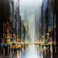 thumbnail image 2 of Orme, E. Anthony 20x20 White Modern Wood Framed Museum Art Print Titled - City Lights, 2 of 4