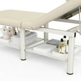 thumbnail image 5 of Holaki Heavy Duty Stationary Massage Table, Professional Spa Bed with 700lbs Capacity, Sturdy Metal Frame, Waterproof PU Leather, Ideal for Beauty, Tattoo, Reiki, Massage, Physiotherapy, Beige, 5 of 9