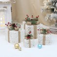 thumbnail image 2 of 8-inch Iron Frame Gift Box Set, Stackable Decorations, Holiday Scene Decoration Props, 2 of 2
