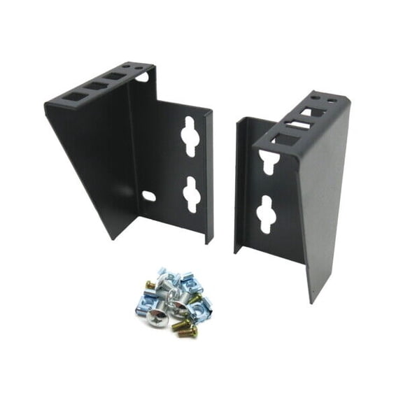 CNAweb 1U 19" Network Rack Bracket for Wallmount Vertical Hang or Desk Mount