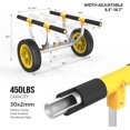 thumbnail image 5 of Bonnlo Heavy Duty Universal Kayak Trailer Adjustable Width 6.3"-18.7" Canoe Cart, 5 of 8