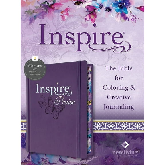 Inspire Praise Bible Nlt, Filament Enabled (Hardcover Leatherlike, Purple), (Hardcover)