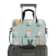 thumbnail image 2 of FORMRS 16" Laptop Bag Carrying Sleeve Case with Handle Travel Shoulder Briefcase, Green Cute Rabbits, 2 of 8