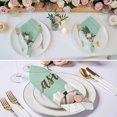 thumbnail image 3 of Happy Easter Cloth Napkins, Colorful Spring Eggs Green Wooden Washable and Reusable Dinner Napkins Set of 4, Table Napkin for Kitchen Party Birthday Wedding Hotel Housewarming 20"x20", 3 of 9