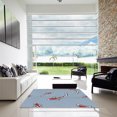 thumbnail image 7 of Ahgly Company Machine Washable Indoor Rectangle Transitional Light Day Blue Area Rugs, 7' x 9', 7 of 7