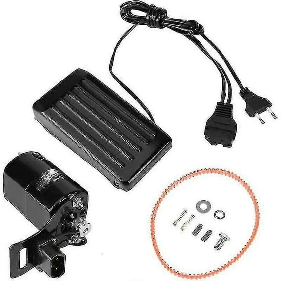 Universal Sewing Machine Motor with Foot Control Pedal - 180W Replacement for Vintage Machines
