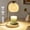 White, variant on NATYSWAN White Glass Electric Candle Warmer with Timer, Dimmer, Adjustable Height, 2 Halogen Bulbs