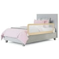 thumbnail image 2 of Spaco 59 Inch Folding Breathable Baby Bed Rail Guard with Safety Strap, Bed Rail, Versatile Bed Guardrail for Queen, King, Twin, and Bunk Size Beds, Beige, 2 of 8