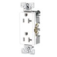 thumbnail image 1 of 20 Amp White Decorator T-Slot Receptacle, 1 of 1