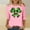 01-Pink st patricks day shirts womens, variant on St Patty's Day Shirt Women 2026 Casual Graphic Tees Plus Size 3/4 Sleeve Irish Clover Shirts Funny Saint Patrick's Tunic Tops Pink S