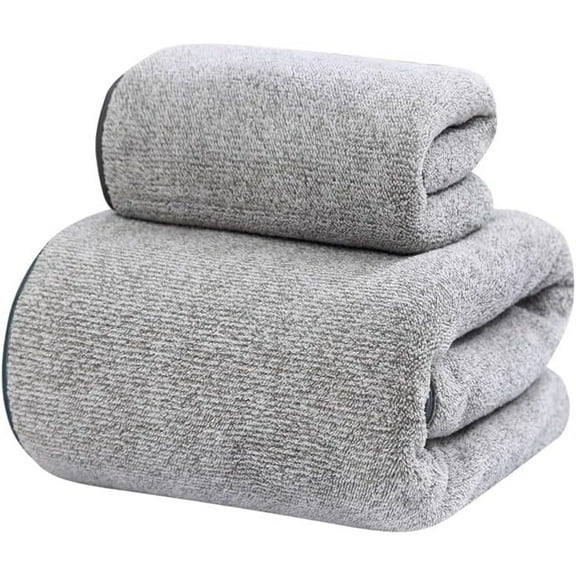 Bamboo Charcoal Fibre Coral Velvet Towel Bath Towel Set, Thickened High Density Washcloth, Set of Towels